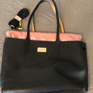 Cole Hahn Leather Bag with Pink Insert